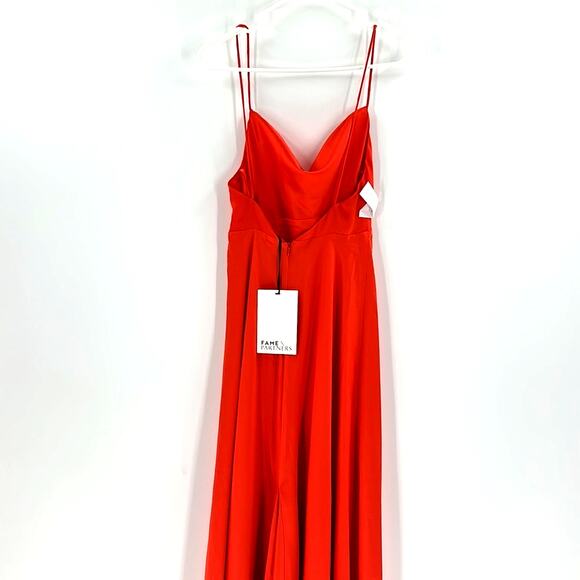 FAME AND PARTNERS The Emerie Dress | Sunset Orange  Size 0 - Picture 7 of 11